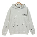Amiri Paint Splatter Hoodie Grey AMIRI