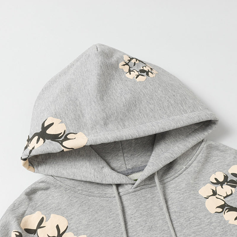 Denim Tears Kapok Pattern Printed Hoodie DENIM TEARS