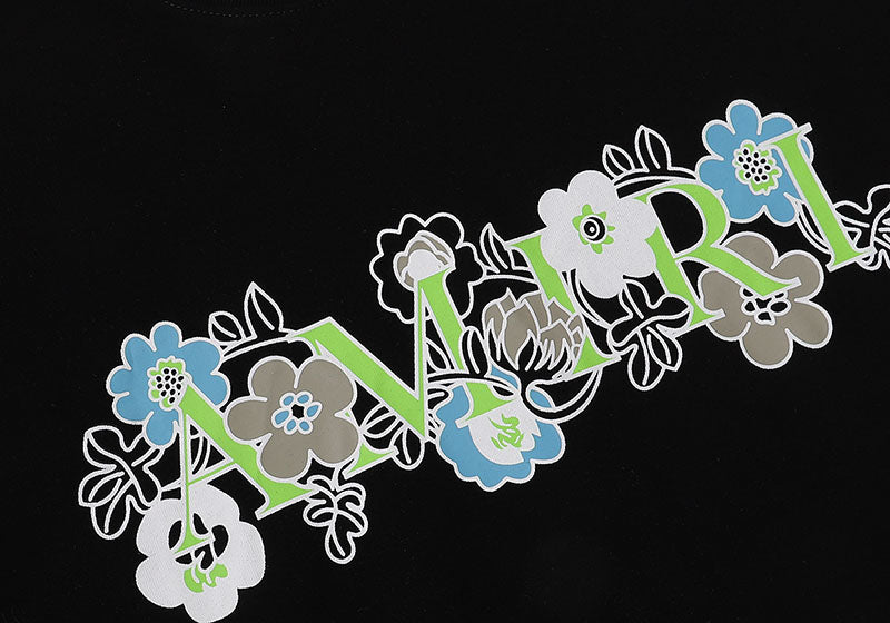 AMIRI flower letter logo print T-Shirts AMIRI