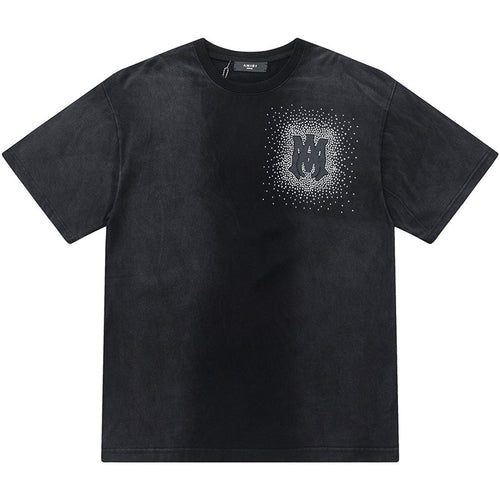 AMIRI Alphabet star embellished glitter print T-shirts AMIRI