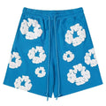 Denim Tears The Cotton Wreath Shorts Blue DENIM TEARS