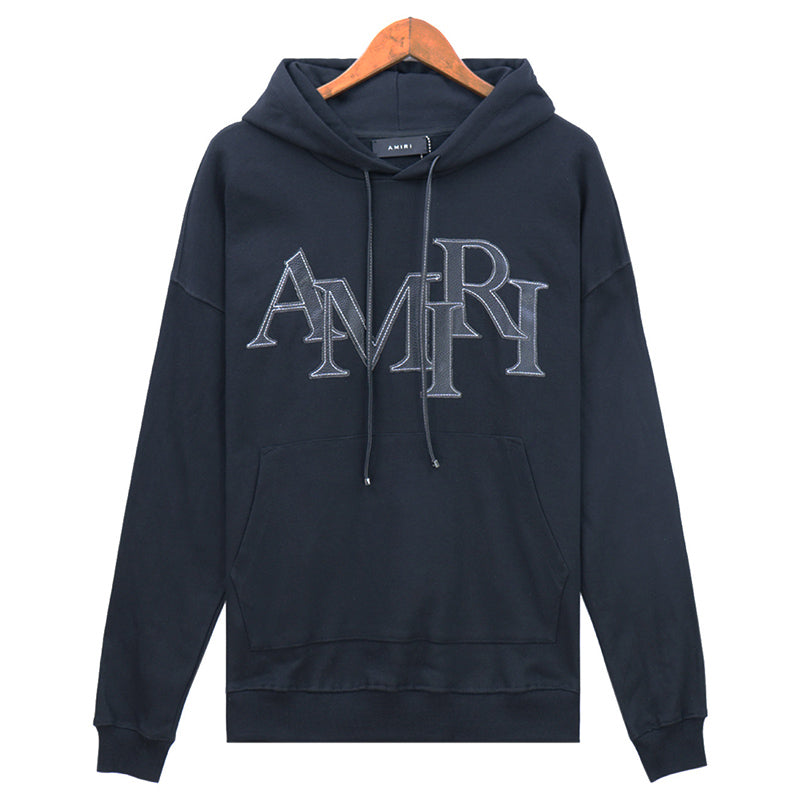AMlRl logo-applique cotton Hoodies AMIRI