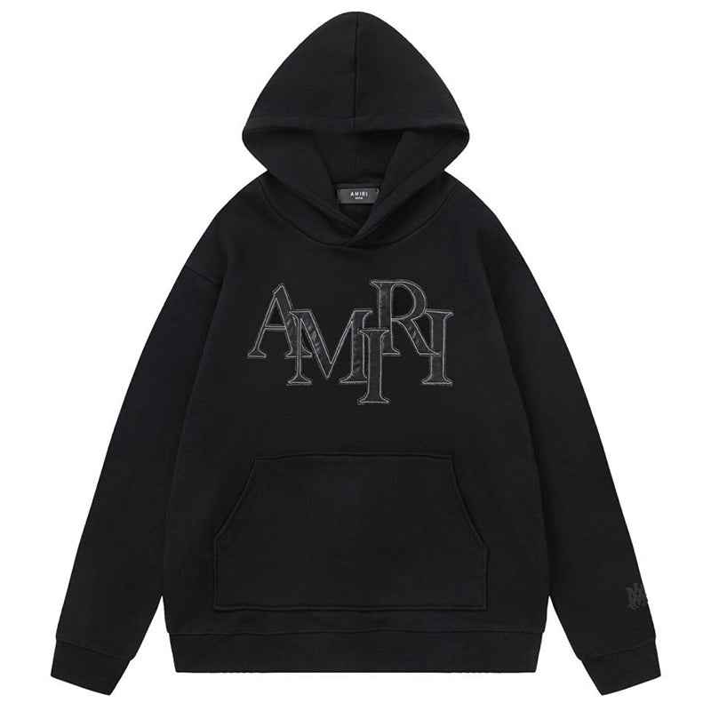 AMIRI Staggered Logo-Patches Hoodies AMIRI