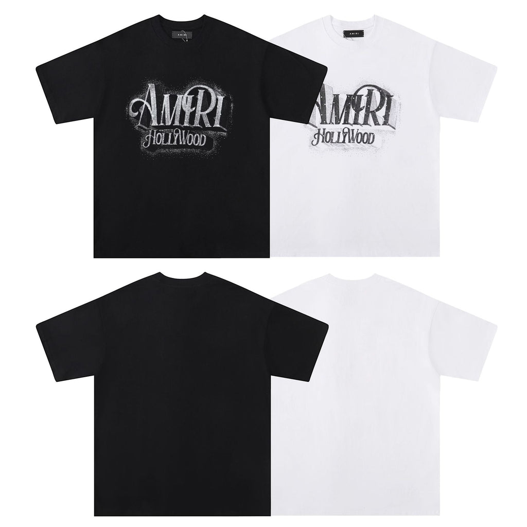 AMIRI Logo crystal-embellished cotton T-shirt AMIRI