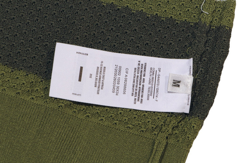AMIRI Striped Pointelle-Knit Polo Shirt AMIRI