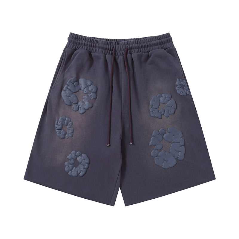 Denim Tears Mono Cotton Wreath Shorts DENIM TEARS