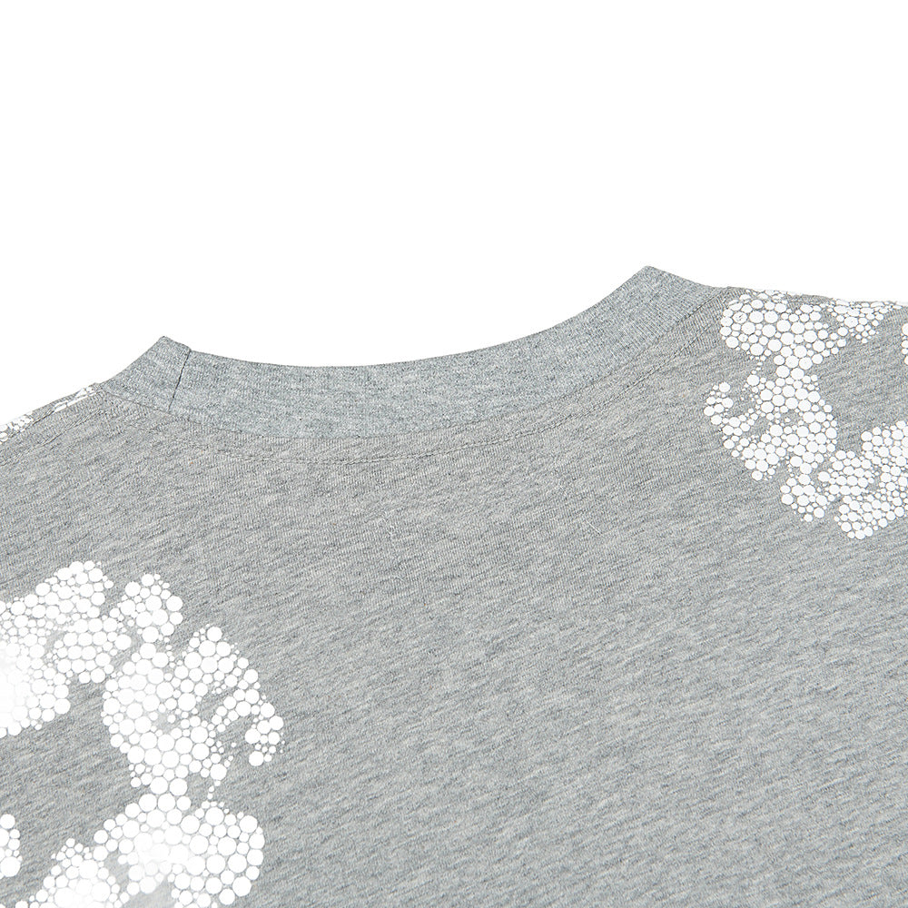 Denim Tears Crystal Patch Cotton logo Design T-Shirts DENIM TEARS