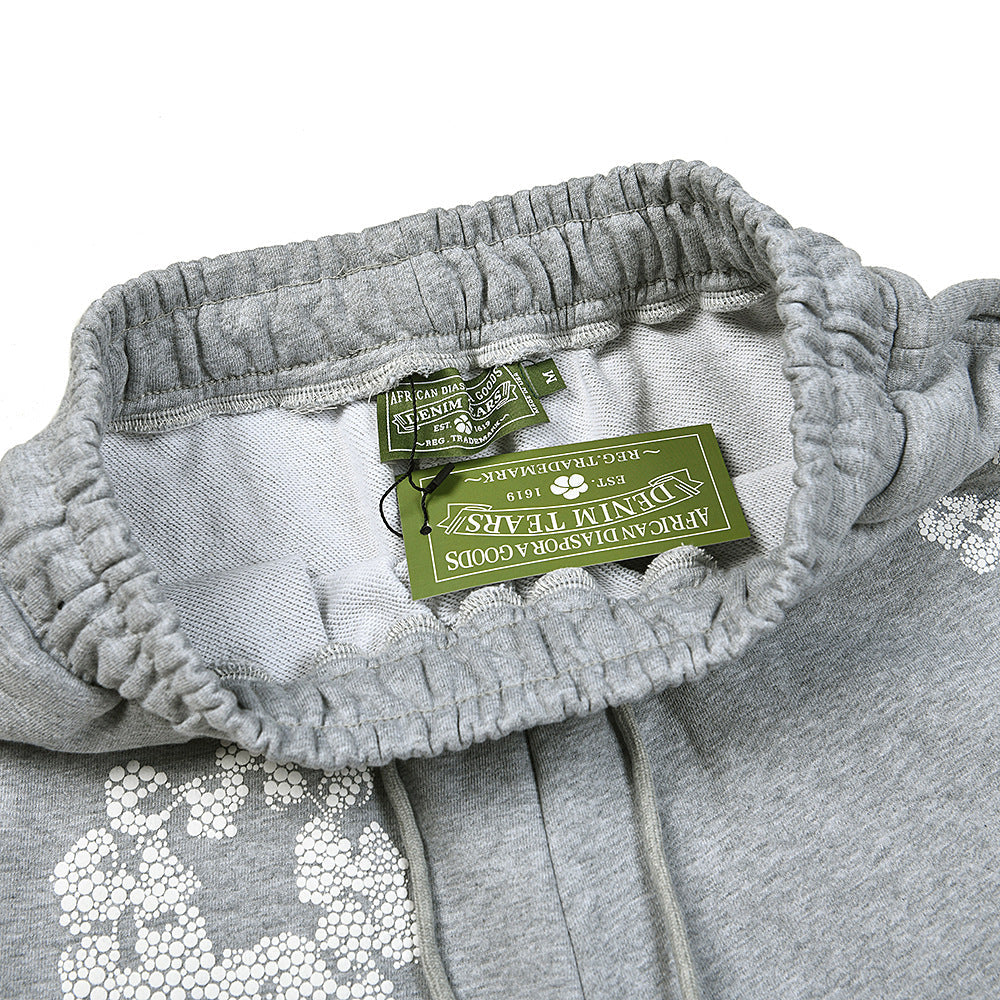 Denim Tears Crystal Patch Cotton logo Design Shorts DENIM TEARS