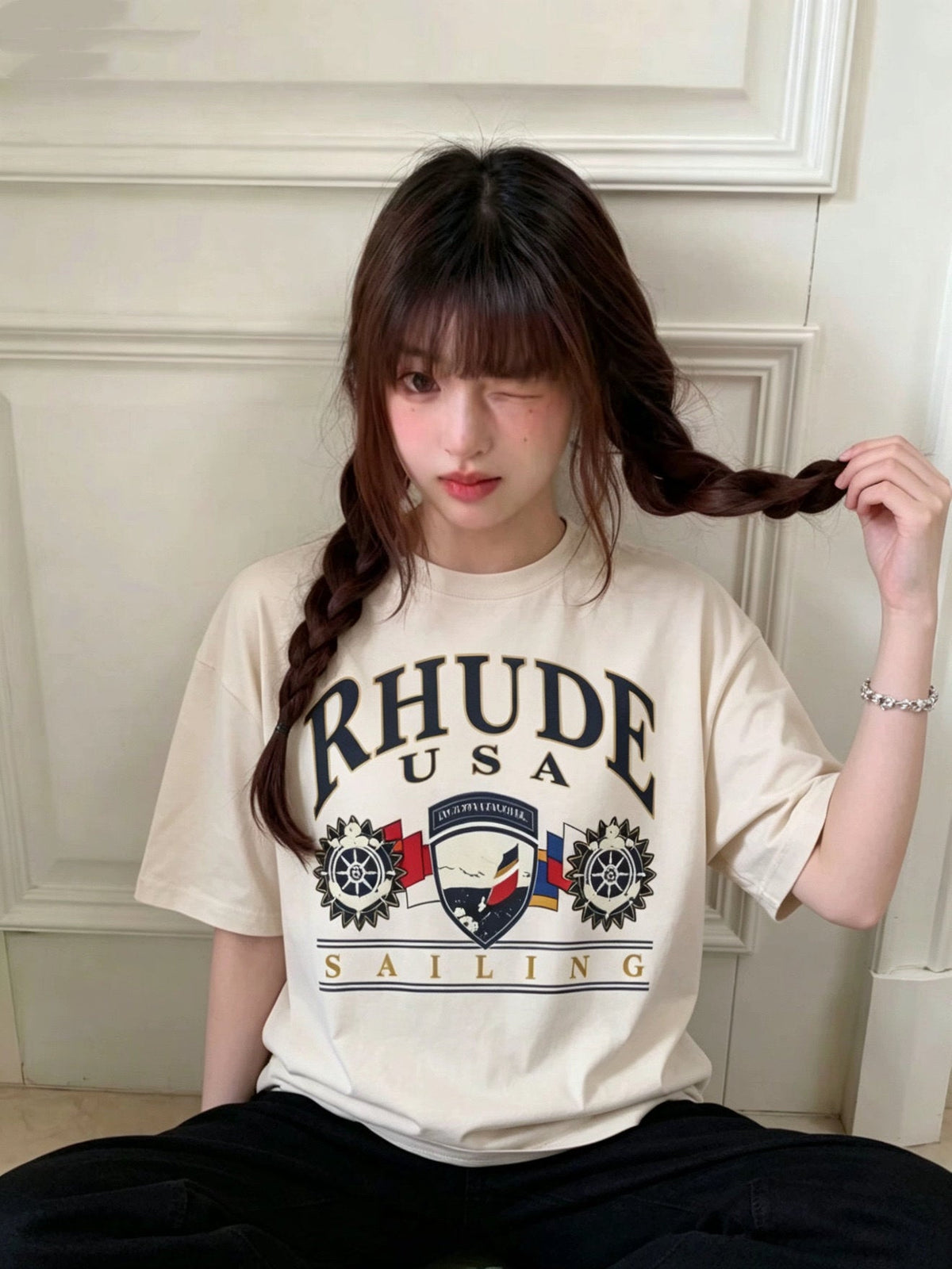 RHUDE Usa Sailing Icon Tee