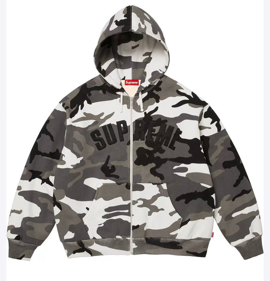 Supreme Arc Thermal Lined Zip Up Hooded Sweatshirt