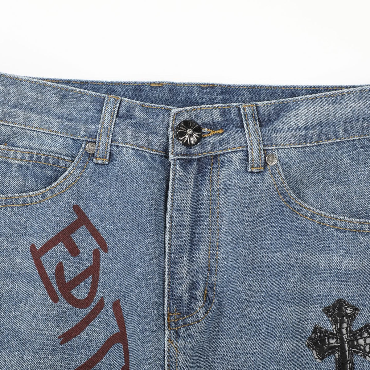 Chrome Hearts American street art cross with straight shaft Pants Chrome Hearts