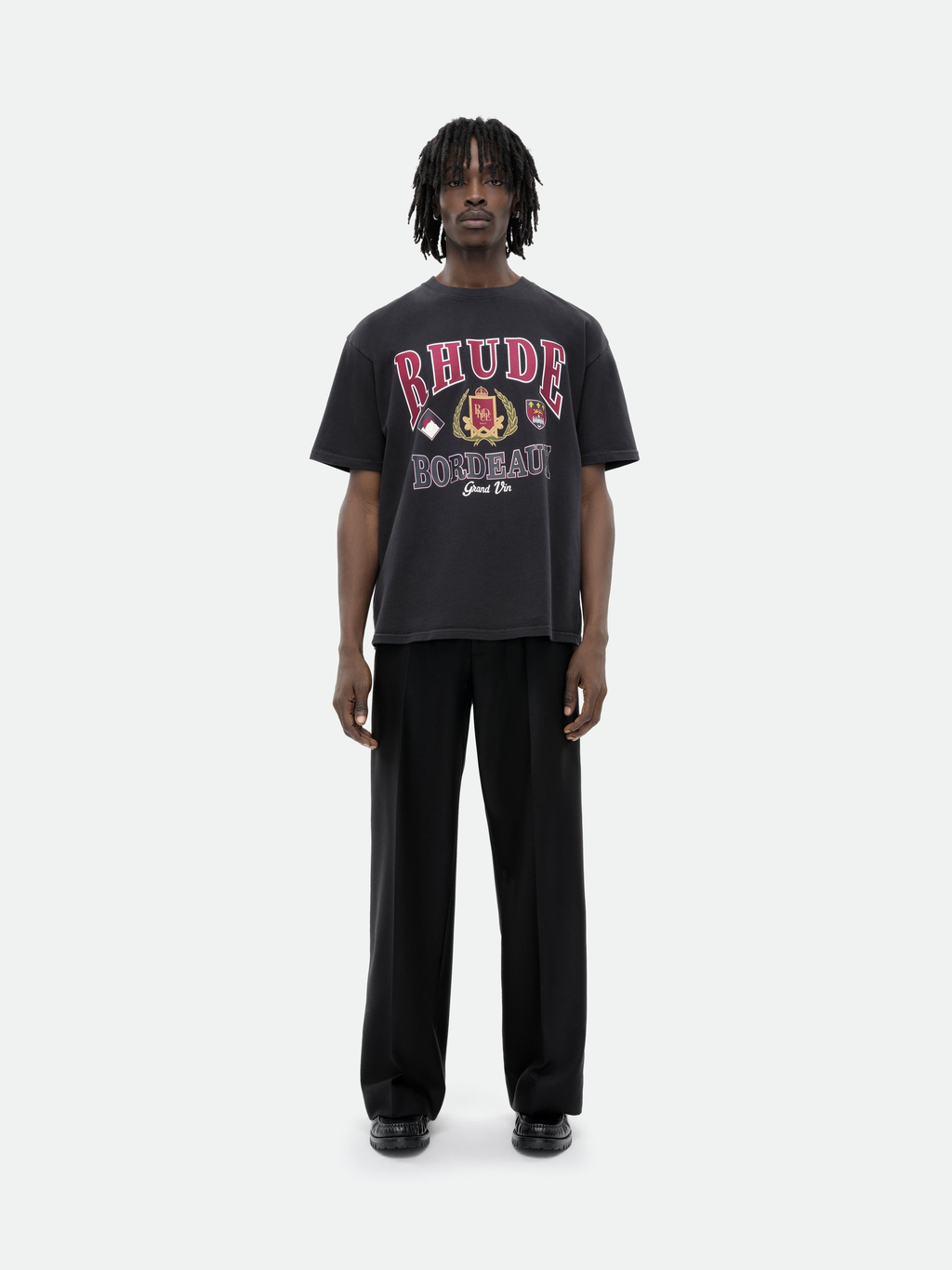 Rhude Bordeaux Grand T-Shirt RHUDE