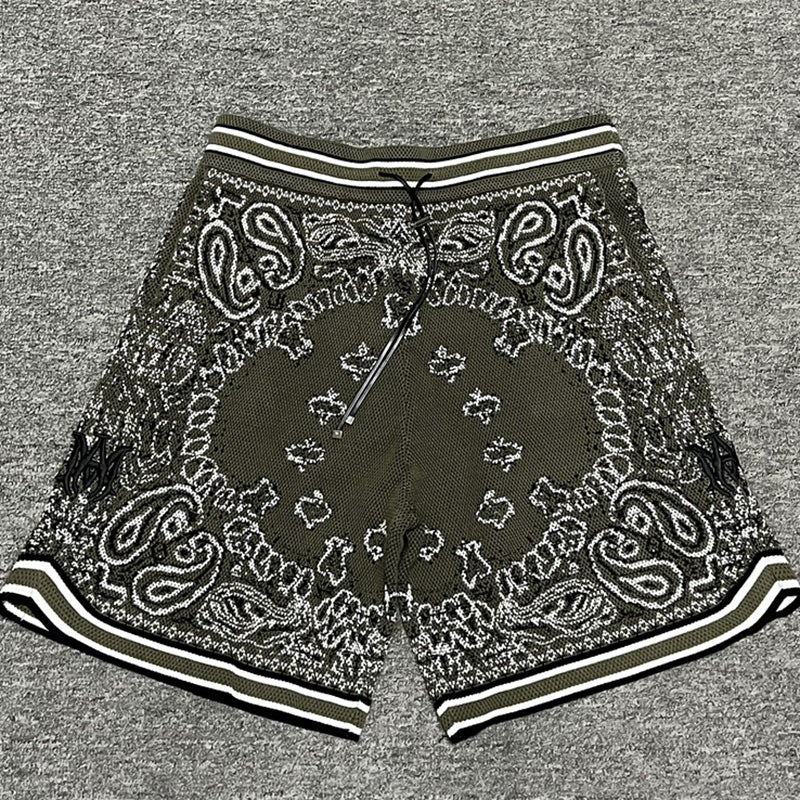 AMIRI Bandana Print B-Ball Drawstring Shorts AMIRI
