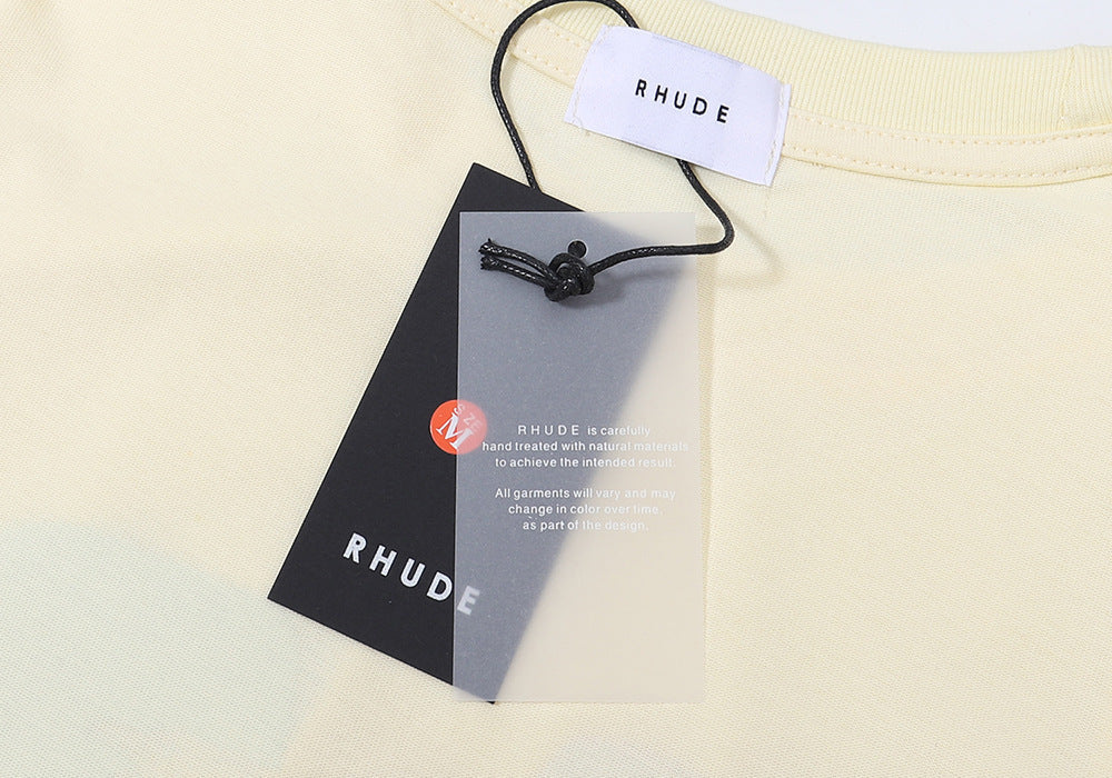 RHUDE Sunset Classic Letter Print T-Shirt RHUDE