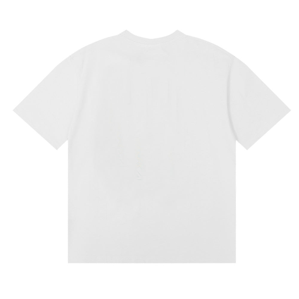 RHUDE Motorsports Track Letter Print T-Shirt RHUDE