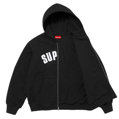 Supreme 25FW Thermal Lined Zip Up Hooded Sweatshirt