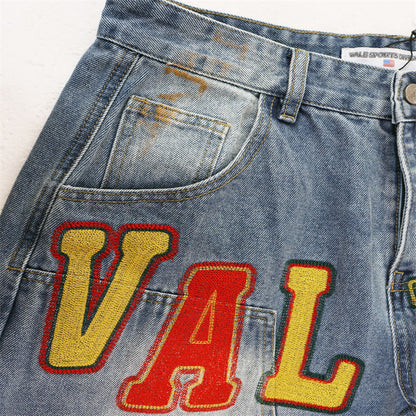 VALLEY Letter Jeans #8265