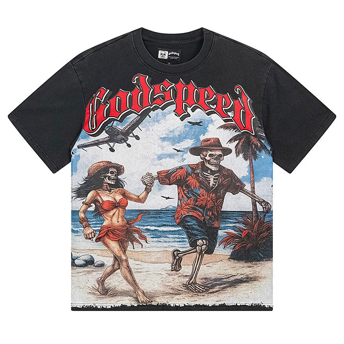 GODSPEED Skull Couple T-shirt Godspeed