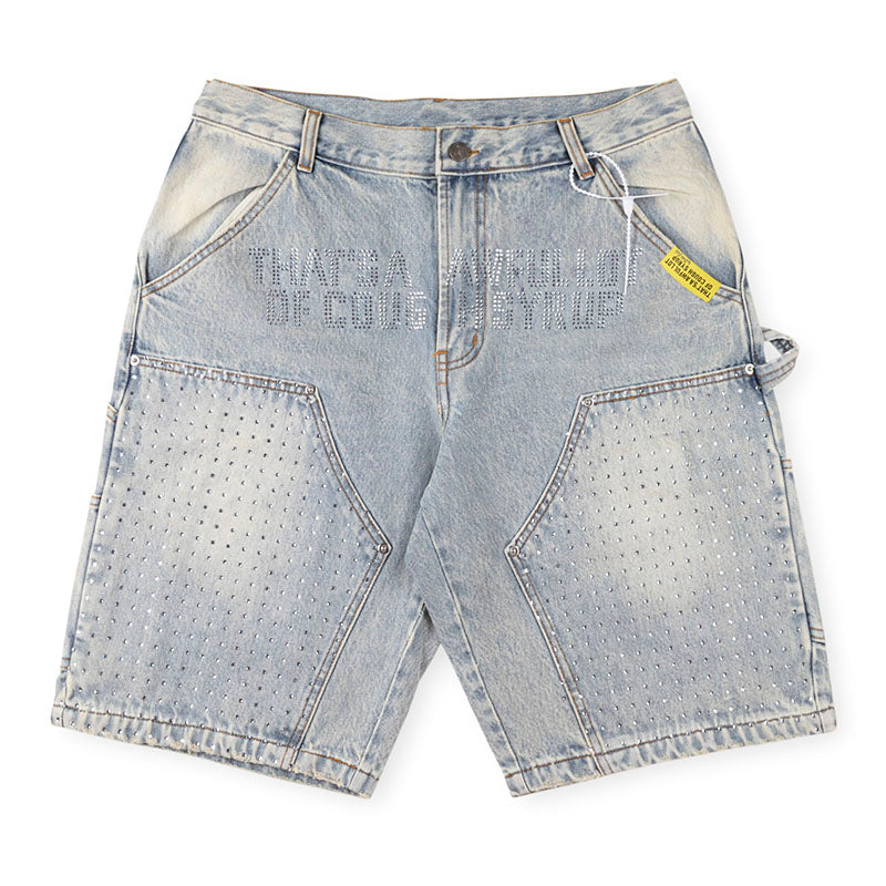 Cough Syrup Denim Shorts