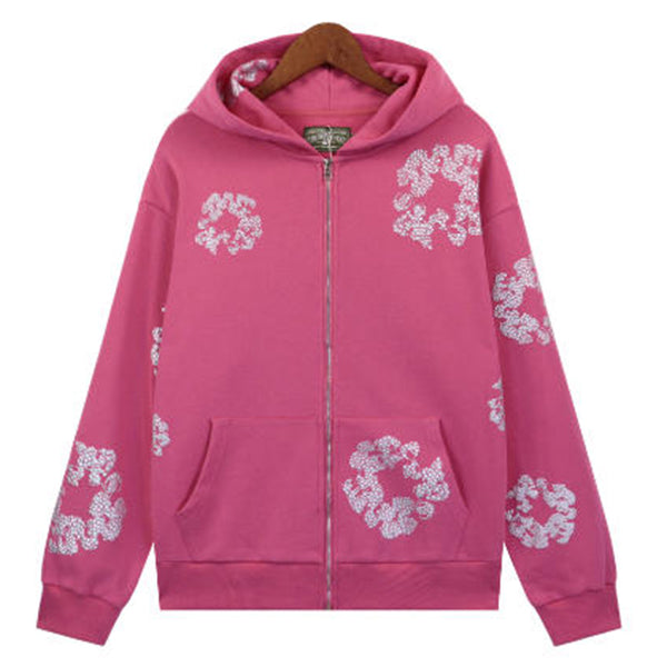 Denim Tears Kapok Flower Pattern Printed Hoodie DENIM TEARS
